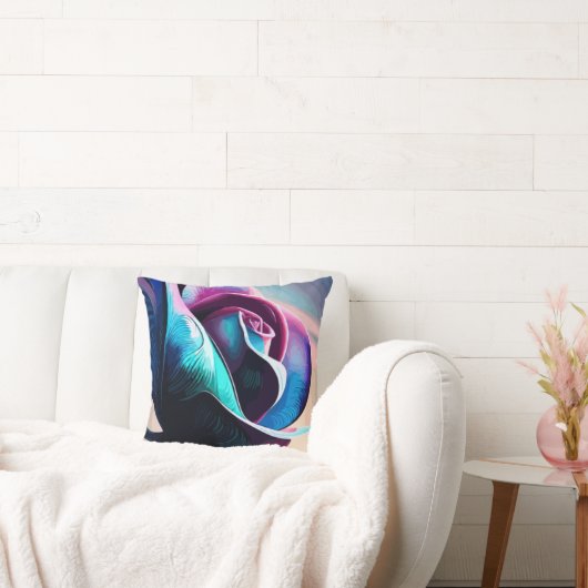 ミッドナイト・エンジェシー：ブラック・バラの暗い美しい クッション (ソファ)