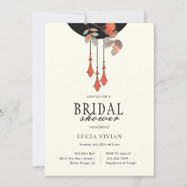 ミッドナイト オータム ブライダル シャワー 招待状