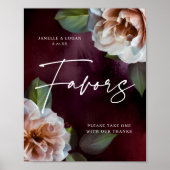 ミッドナイト・ガーデンが卓上のサインを結婚引き立てる ポスター (正面)