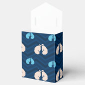 ミッドナイト、スカイブルー、タン、ボクシング手袋シェブロン フェイバーボックス (オープン)