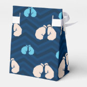 ミッドナイト、スカイブルー、タン、ボクシング手袋シェブロン フェイバーボックス (裏面サイド)