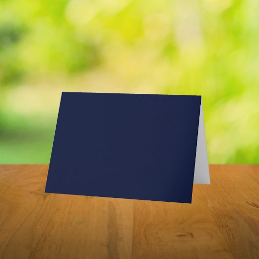 ミッドナイト ネイビーブルー 単色 サンキューカード