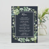 ミッドナイト・ネイビー・ブルー多肉株結婚の メニュー (スタンド正面)