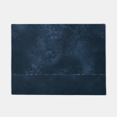 ミッドナイト・ネイビー・ロマンス | ダークサティニグランジダマスク ドアマット (正面)