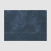 ミッドナイト・ネイビー・ロマンス | Blue Satiny グランジ Damask 薄葉紙 (正面)