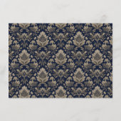 ミッドナイト バロック ウェディング エンクロージャーカード (裏面)