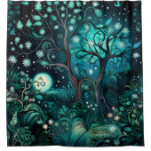 ミッドナイト・フォレスト・シャワーカーテン シャワーカーテン (正面)