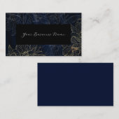 ミッドナイト・フラワー・ビジネス・カード 名刺 (正面/裏面)