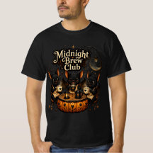 ミッドナイト・ブリュー・クラブTシャツ メンズ ハロウィンTシャツ