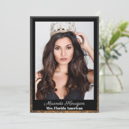 ミッドナイト・ブロンズ・ページェントのサイン・カード 招待状