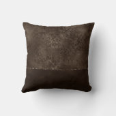 ミッドナイト・ブロンズ・ロマンス | Satiny グランジ Damask クッション (裏面)