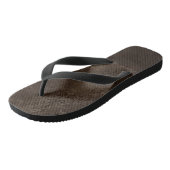 ミッドナイト・ブロンズ・ロマンス | Satiny グランジ Damask ビーチサンダル (アングル)