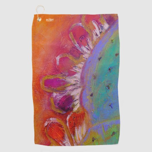 「ミッドナイト・プリックリーナシ」ゴルフタオル ゴルフタオル (正面)