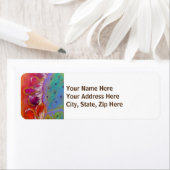 "ミッドナイト・プリックリー・梨"差出人住所ラベルsmal ラベル (インサイチュ)