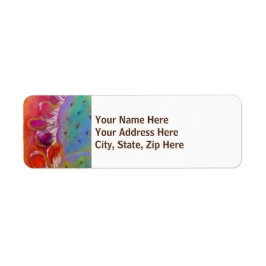 "ミッドナイト・プリックリー・梨"差出人住所ラベルsmal ラベル