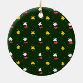 ミッドナイト・ポエトリーのクリスマスパーソナライズされた写真 セラミックオーナメント (裏面)