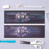 ミッドナイト・マカベ素晴らしル、プラムのゴシックスカル 薄葉紙 (クラフト)