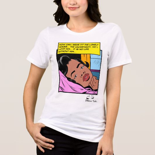 ミッドナイト・ロンギング ロンリー・ハーツ レトロ・ロマンス コミック トライブレンドＴシャツ (正面)