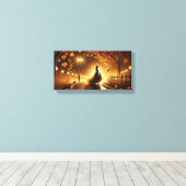 ミッドナイト・ワルツ・イン・ザ・ミスト キャンバスプリント (インサイチュ (ウッドフロア))