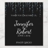 ミッドナイト・ヴィン結婚ヤード・ワインラベル ワインラベル (シングルラベル)