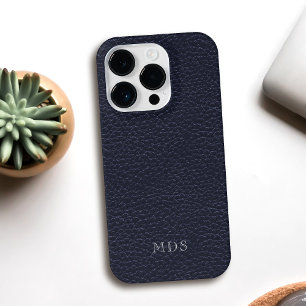 ミッドナモノグラムのイトブルーレザフェイクールック Case-Mate iPhone 14 PROケース