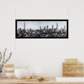 ミッドニューヨークのスカイライン写真1931 ポスター (キッチン)