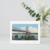 ミッドハドソンブリッジからルーズベルトNat'l Historic ポストカード (スタンド正面)