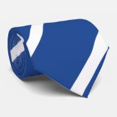 ミッドブルーとホワイトレジメンタルのストライプネクタイ ネクタイ (ロール)