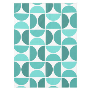 ミッドミニマルセンチュリーボウルターコイズ テーブルクロス