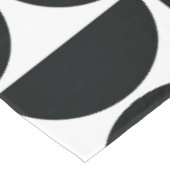 ミッドミニマルセンチュリーボウル白黒 テーブルクロス (アングル)