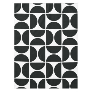 ミッドミニマルセンチュリーボウル白黒 テーブルクロス