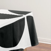 ミッドミニマルセンチュリーボウル白黒 テーブルクロス (インサイチュ)