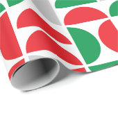 ミッドメリーセンチュリーホリデータイル ラッピングペーパー (ロールコーナー)