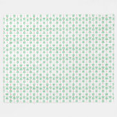 ミッドモダンガーランドフリースブランケット(3サイズ) フリースブランケット (正面(横))