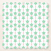 ミッドモダンガーランド紙コースター ペーパーコースター (正面)