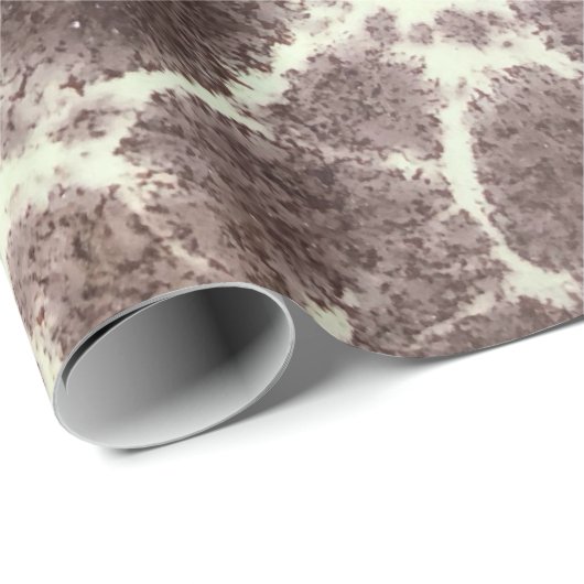 ミッドモダンセンチュリーエレガントキリン溶岩パターン ラッピングペーパー (ロールコーナー)