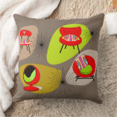 ミッドモダンセンチュリーレトロチェアパターン クッション (ブランケット)