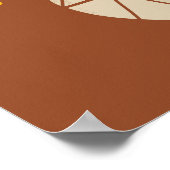 ミッドモダンチューリップ花束ポスター ポスター (角)