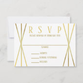 ミッドモダンデザイン- RSVP 招待状 (正面)