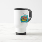 ミッドモダンマネーレトロテレビ トラベルマグ (正面右)