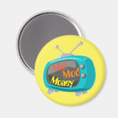 ミッドモダンマネーレトロテレビ マグネット (正面/裏面)