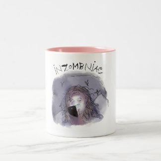 ミッドライフおもしろい不眠症ゾンビマグ ツートーンマグカップ
