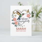 ミッドライフお祝いフラットカード (スタンド正面)