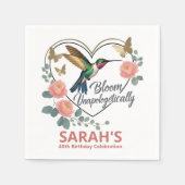 ミッドライフお祝い紙ナプキンス スタンダードカクテルナプキン (正面)