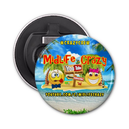 ミッドライフ熱狂するボトルオープナー 栓抜き (正面)