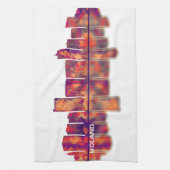 ミッドランドテキサス州スカイライン キッチンタオル (縦)