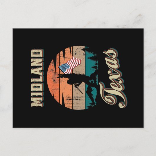 ミッドランドテキサス州 ポストカード (正面)