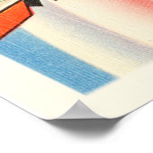 ミッドランドテキサス州TXオールドヴィンテージ旅行記念品 ポスター (角)