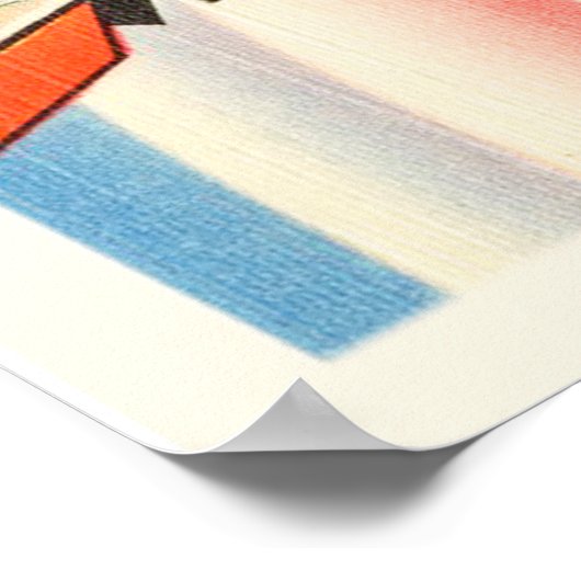 ミッドランドテキサス州TXオールドヴィンテージ旅行記念品 ポスター (角)