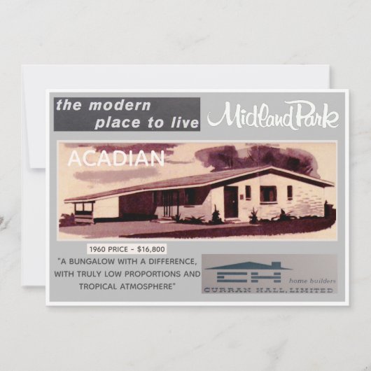 ミッドランドパークハウスモデルコレクタブルカード 招待状 (正面)